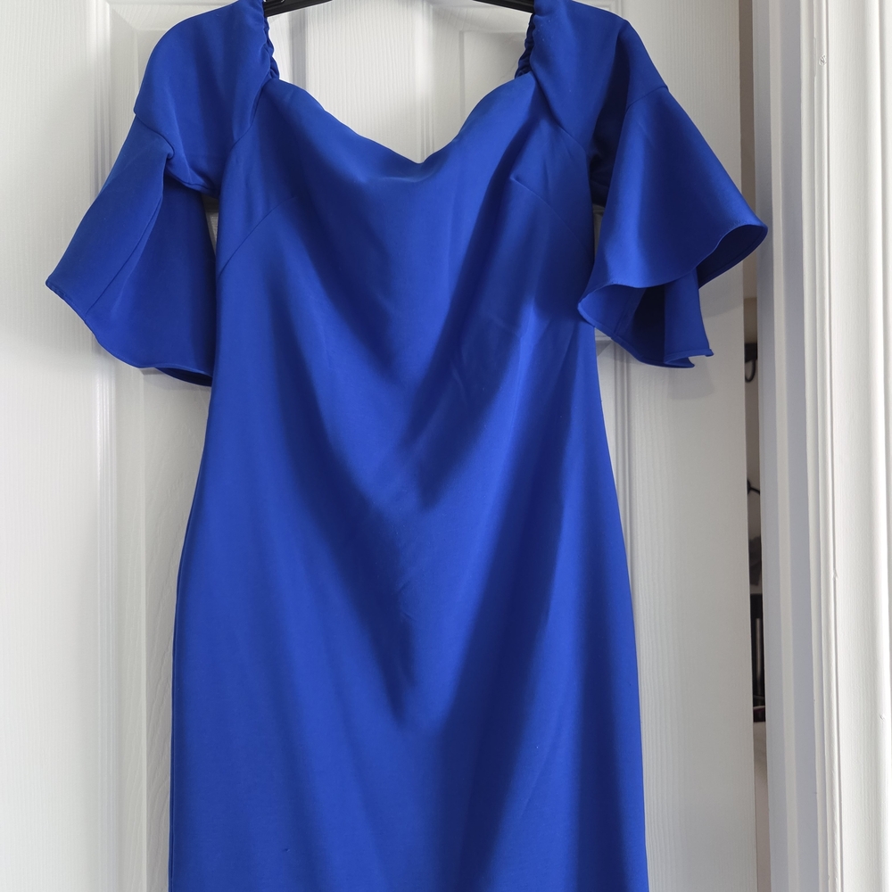 Laundry By Shelli Segal Royal Blue Midi Dress